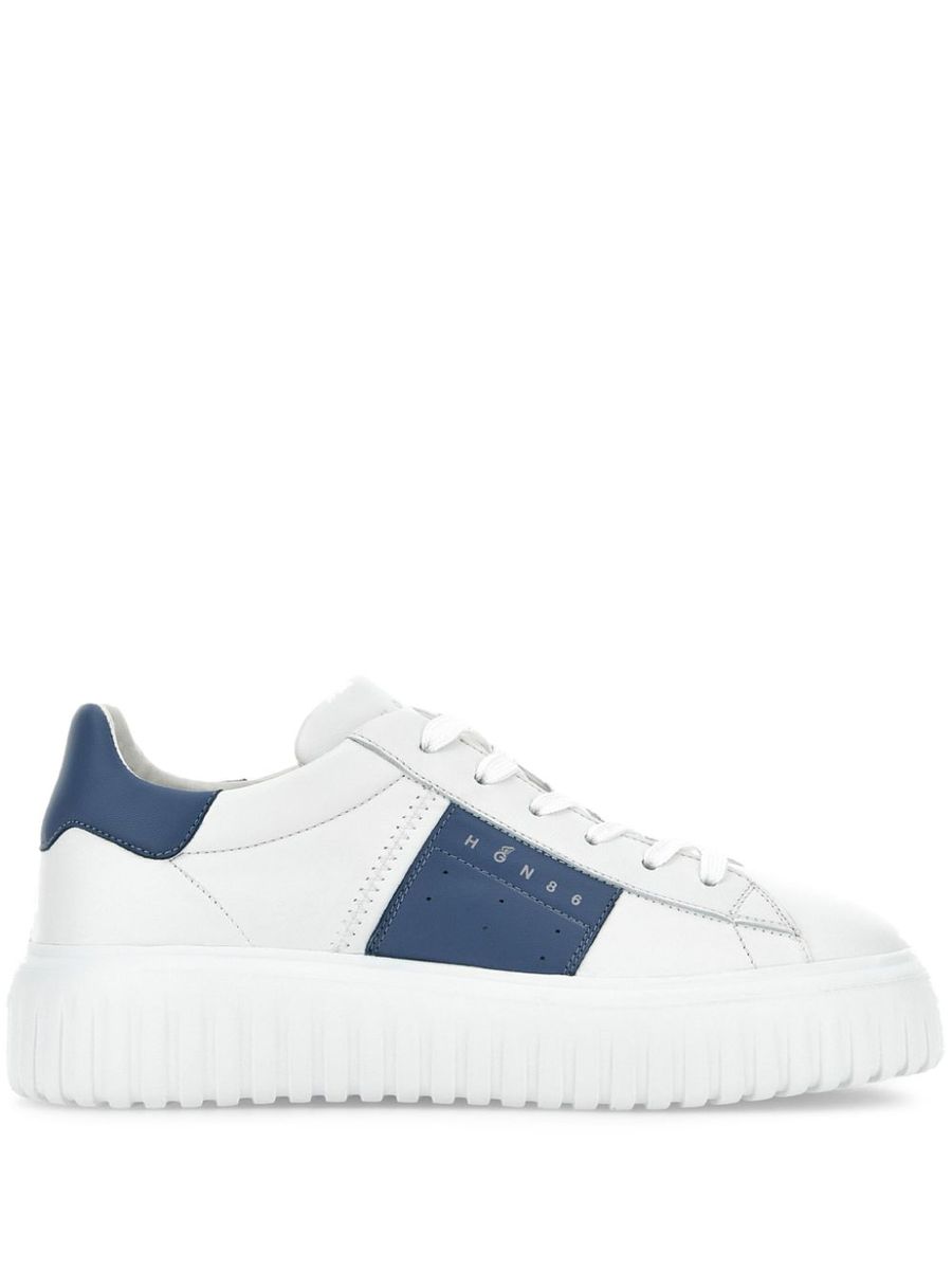 Hogan – Weiße Sneakers mit H-Streifen