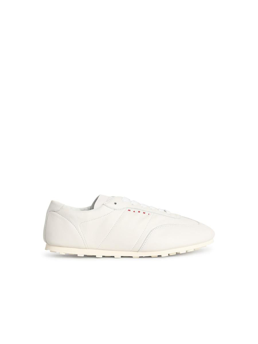 Marni Weiße Ledersneaker