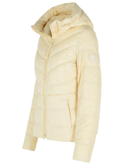 Canada Goose „Clair“ Cremefarbene Polyamidjacke