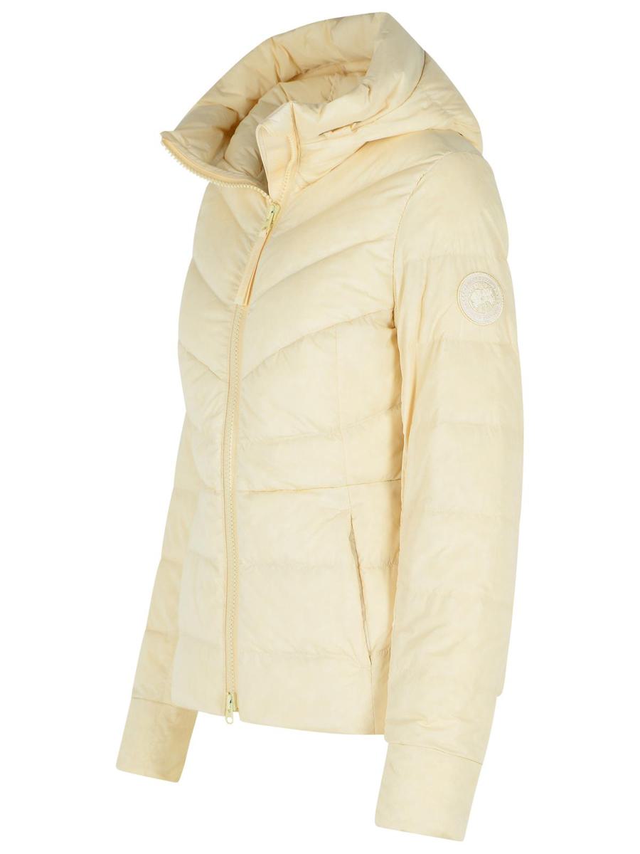 Canada Goose „Clair“ Cremefarbene Polyamidjacke