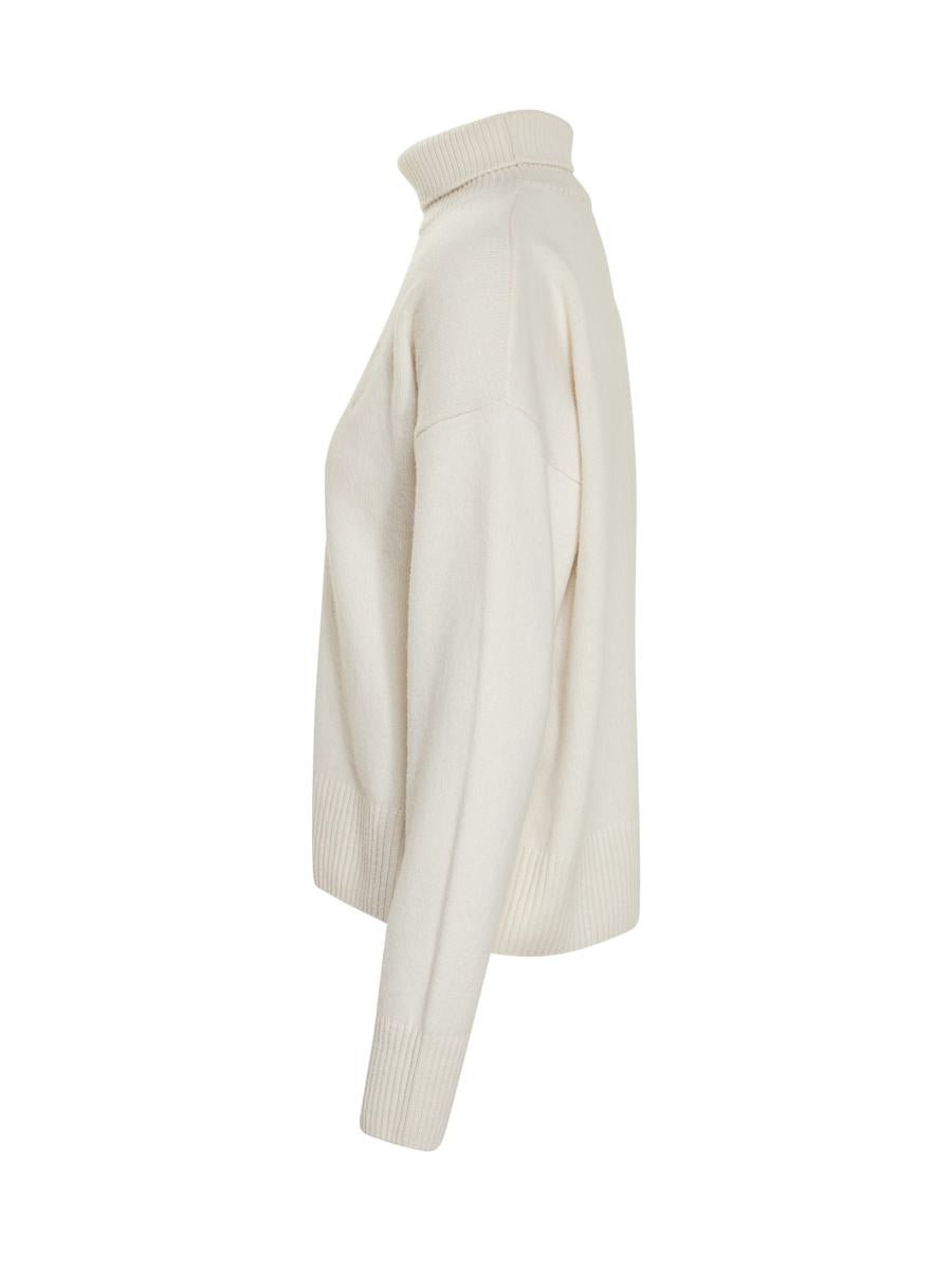 AMI Paris – Weißer Pullover mit Stehkragen von Ami Paris