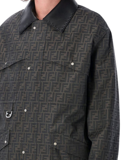 Fendi – Gewachster FF-Jacquard-Blouson
