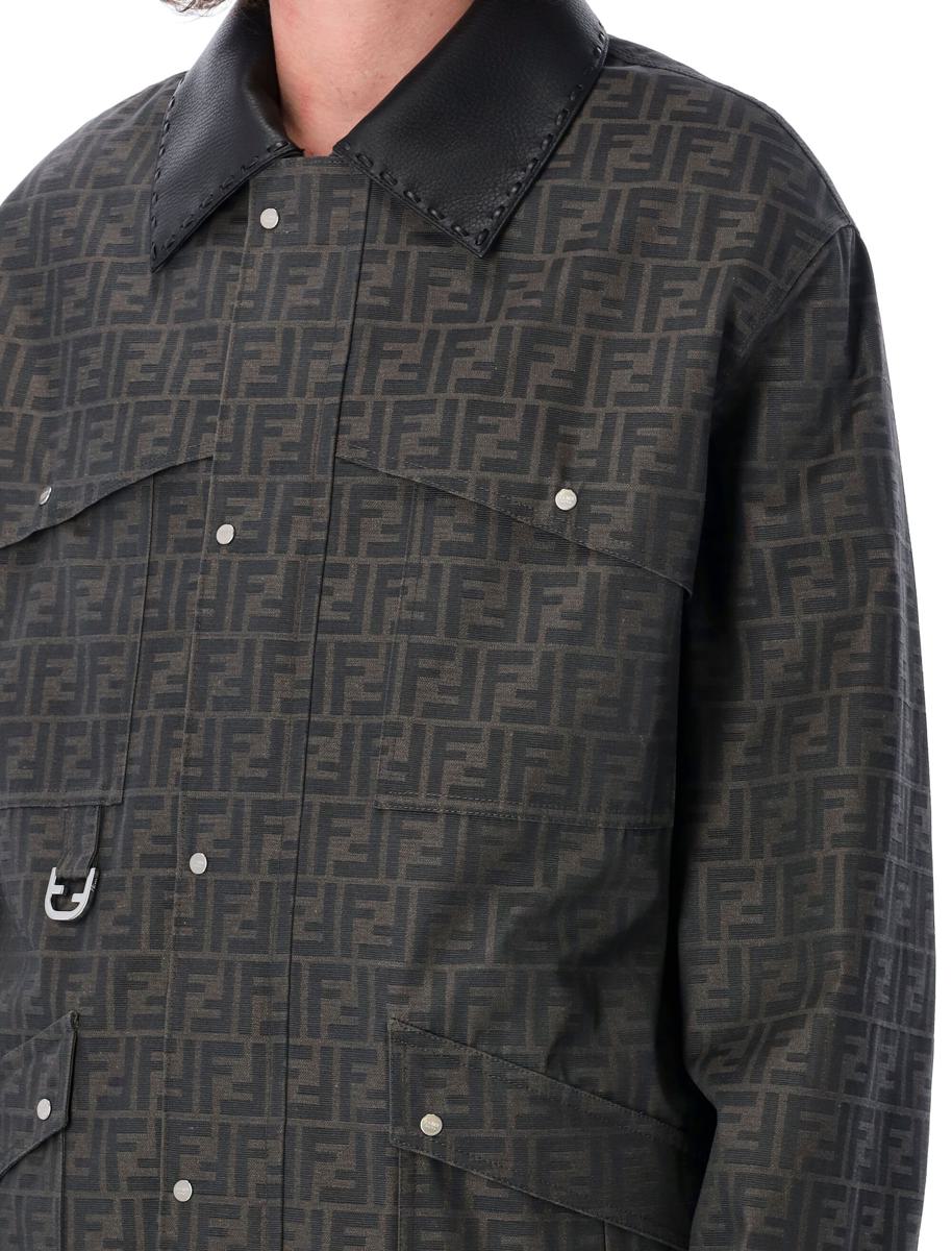 Fendi – Gewachster FF-Jacquard-Blouson