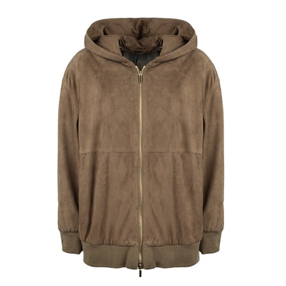 Max Mara Wildleder-Kapuzenjacke