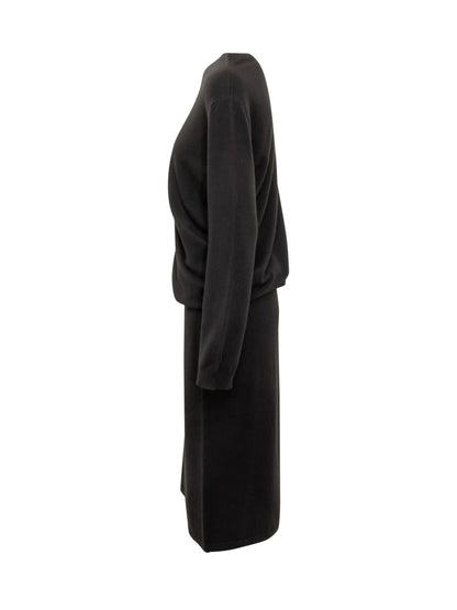 Fabiana Filippi Schwarzes Kleid mit Drapierung von Fabiana Filippi