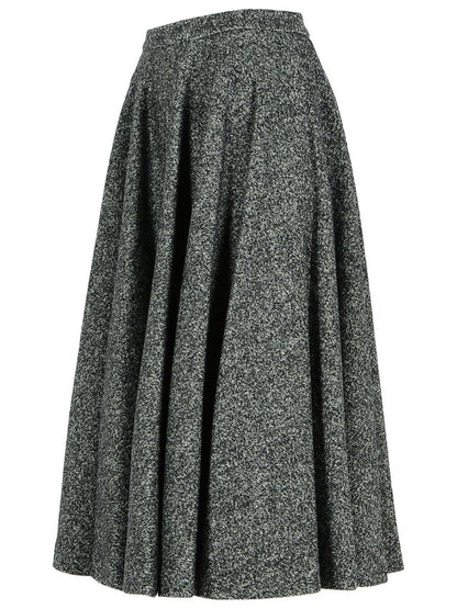 Dolce &amp; Gabbana Zweifarbiger Rock aus Schurwollmischung