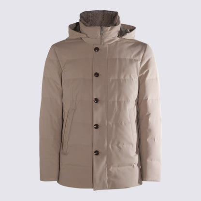Beige Daunenjacke Montecore