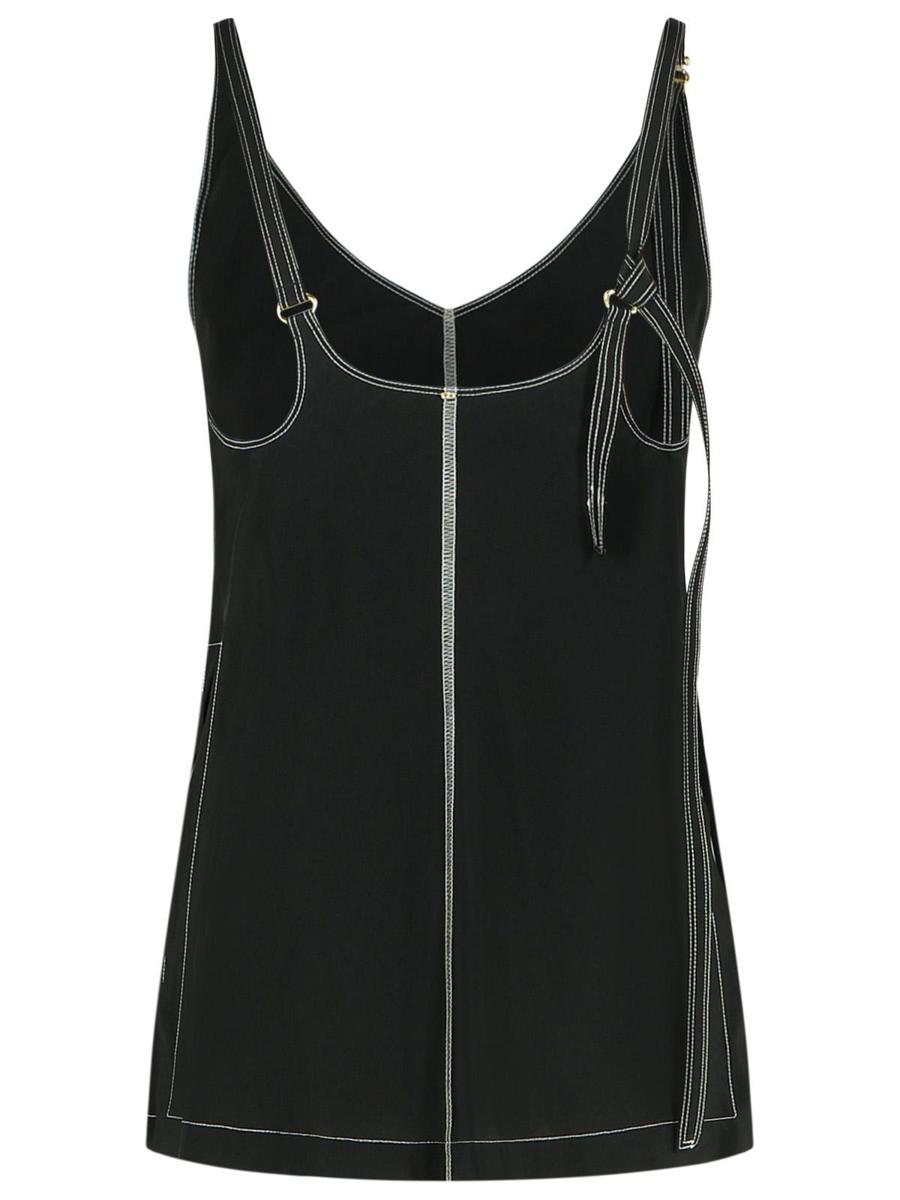 Sportmax „Waser“ Schwarzes Viskose-Tanktop