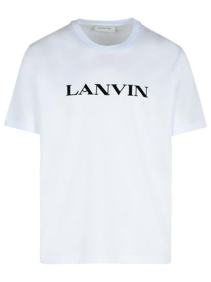 Weißes Baumwoll-T-Shirt von Lanvin
