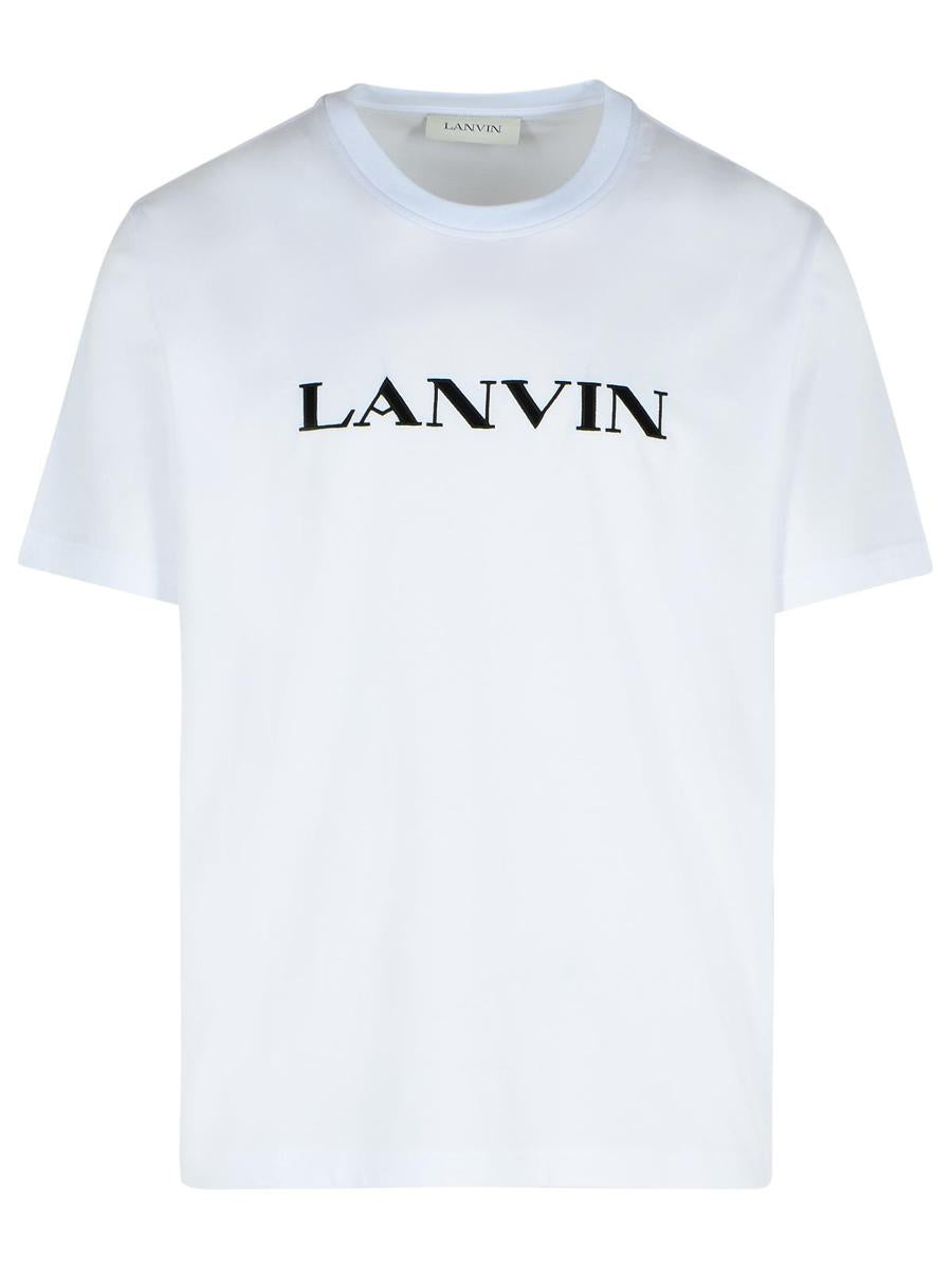 Weißes Baumwoll-T-Shirt von Lanvin