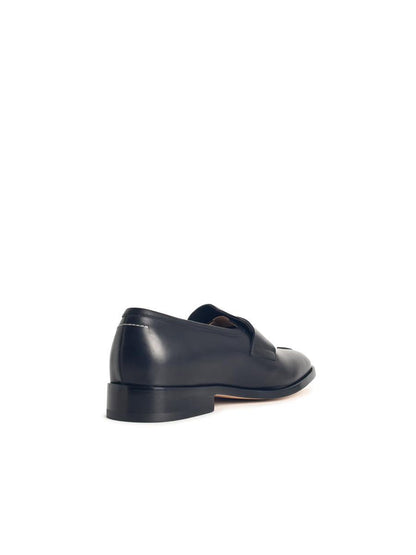 MM6 Maison Margiela – Schwarze Leder-Loafer