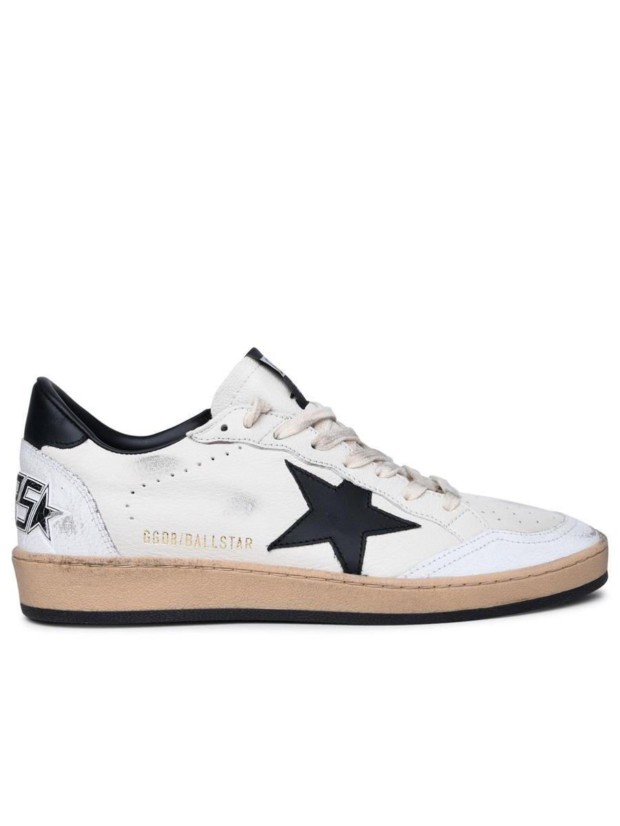 Golden Goose – Ball Star – Weiße Ledersneaker