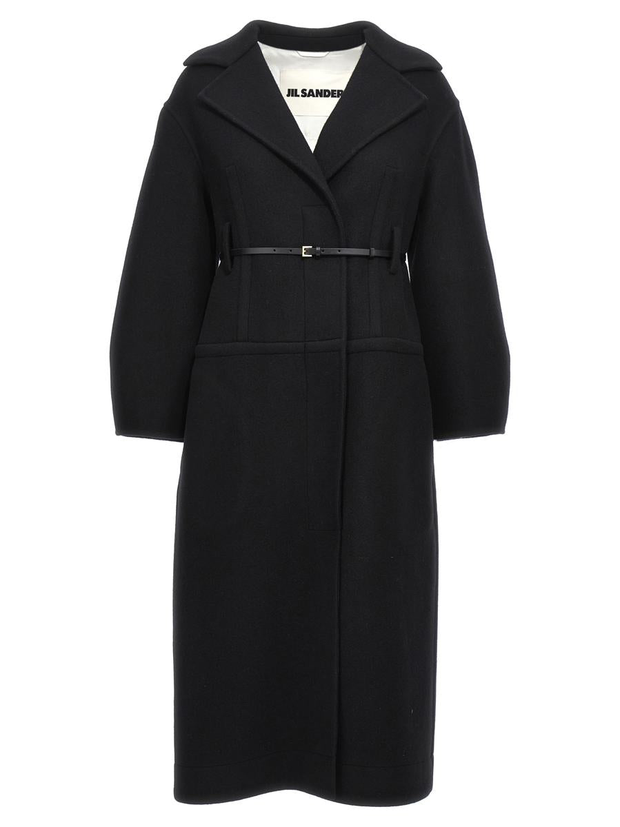Jil Sander Langer Wollmantel