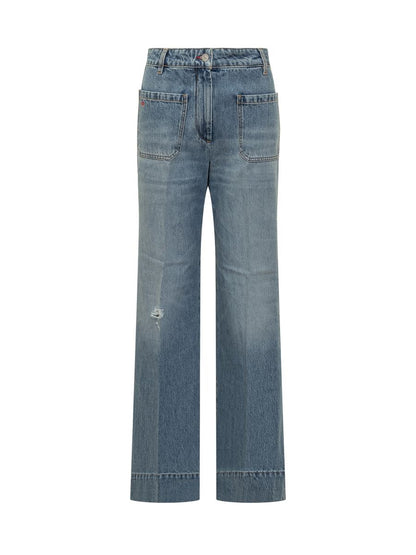 Victoria Beckham Victoria Beckham – Jeans mit weitem Bein aus Vintage-Denim