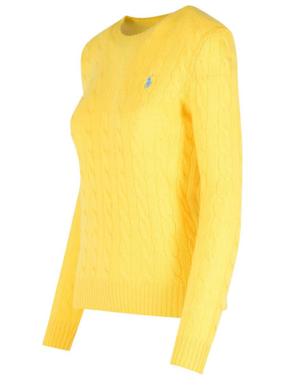 Polo Ralph Lauren – Gelber Pullover aus Kaschmirmischung