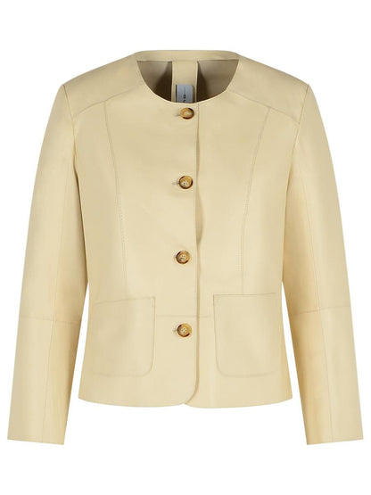 Bully Elfenbein Lederjacke
