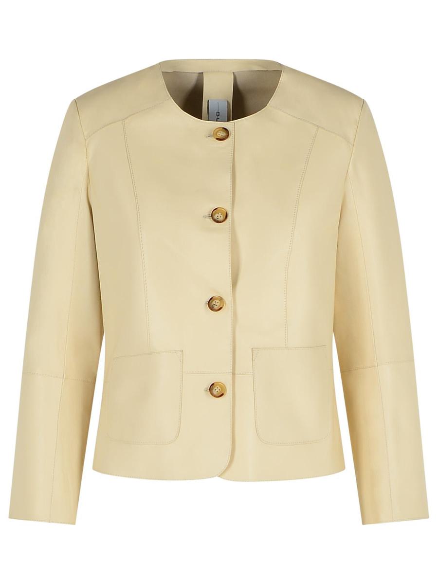 Bully Elfenbein Lederjacke