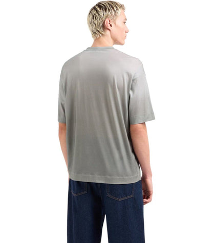 Emporio Armani – T-Shirt mit Farbverlauf in Grau