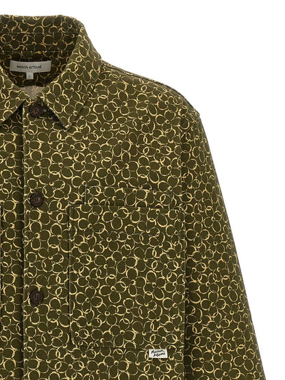 Maison Kitsuné – Überhemd mit Blumendruck