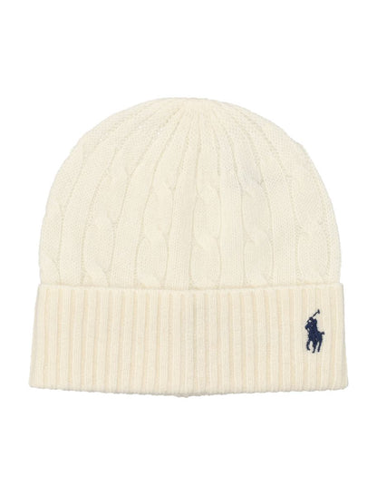 Polo Ralph Lauren – Woll-Kaschmir-Mütze mit Zopfmuster