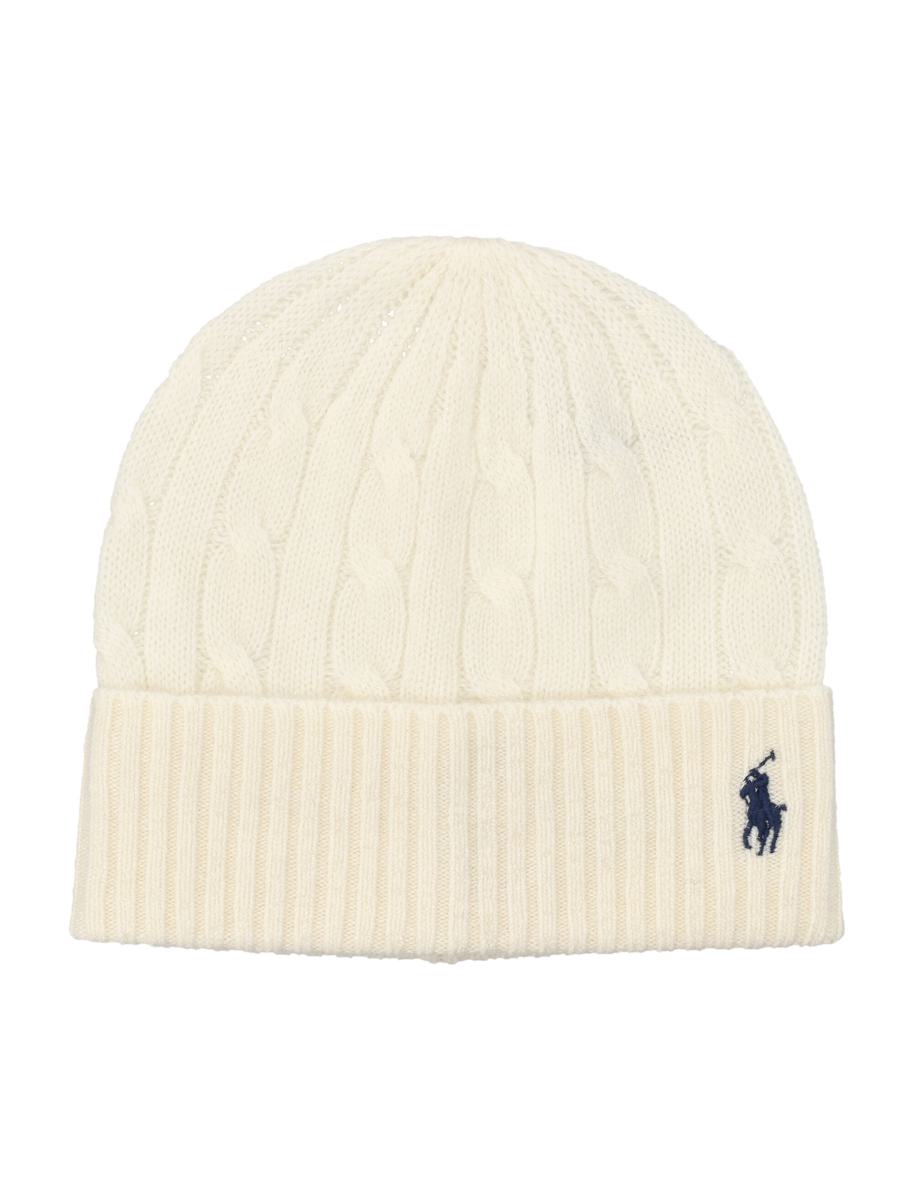 Polo Ralph Lauren – Woll-Kaschmir-Mütze mit Zopfmuster