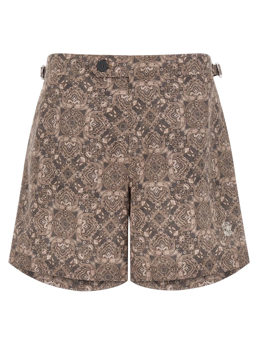 Brunello Cucinelli Badeanzug mit Paisley-Print
