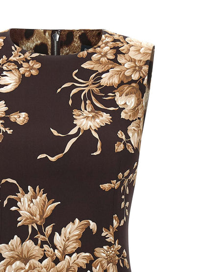 Dolce &amp; Gabbana Kleid mit Rosenprint
