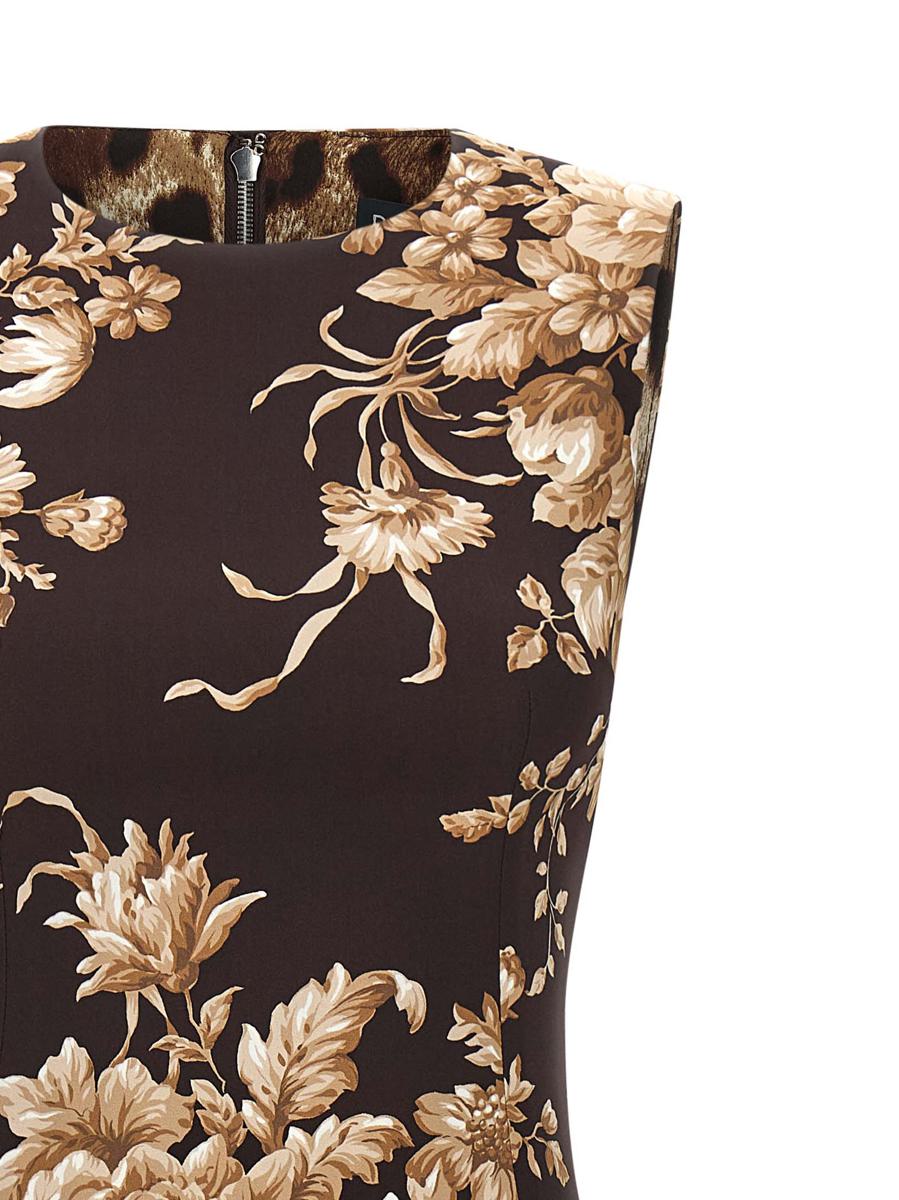 Dolce &amp; Gabbana Kleid mit Rosenprint