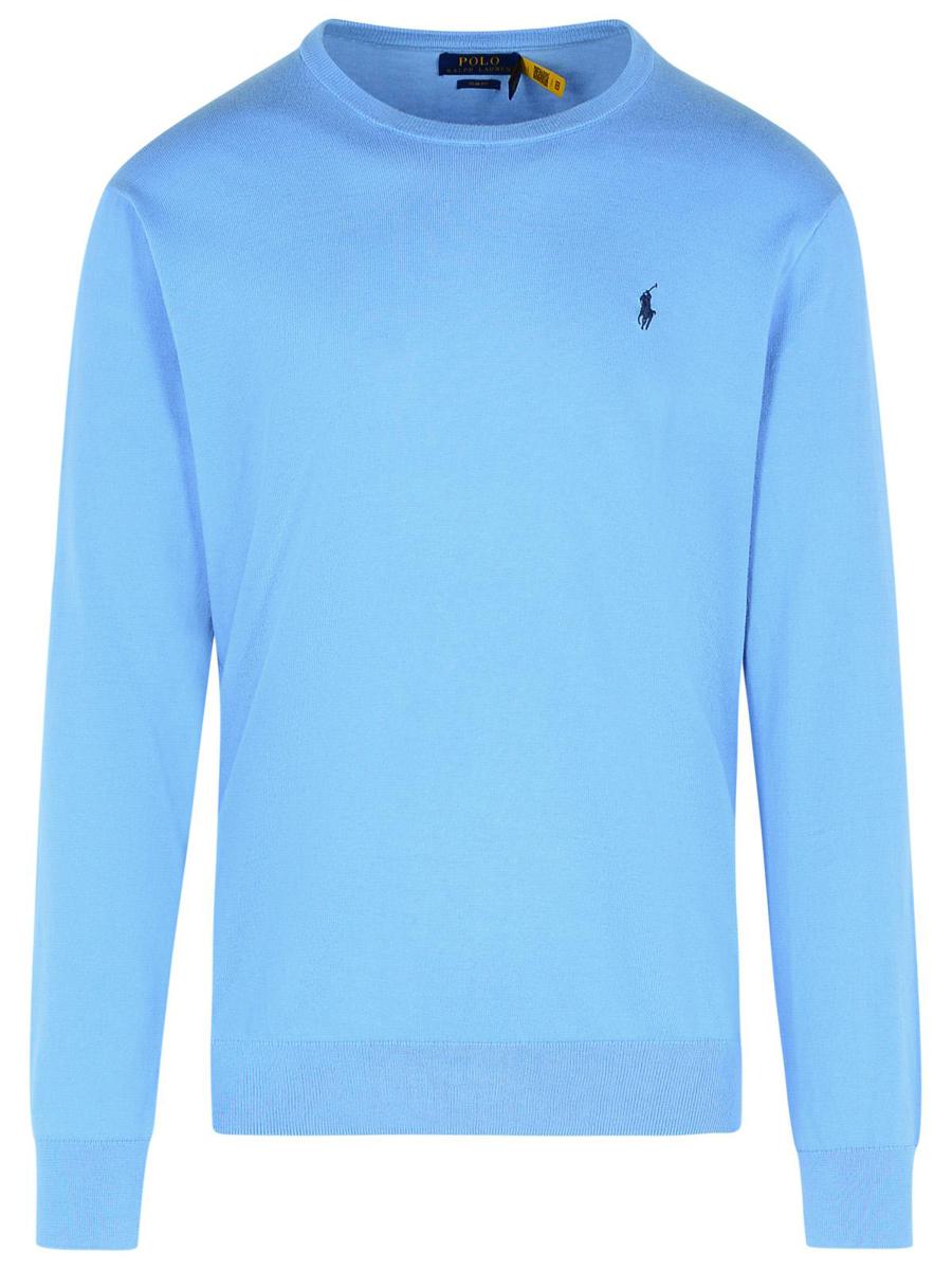 Polo Ralph Lauren Hellblaues Baumwoll-Sweatshirt