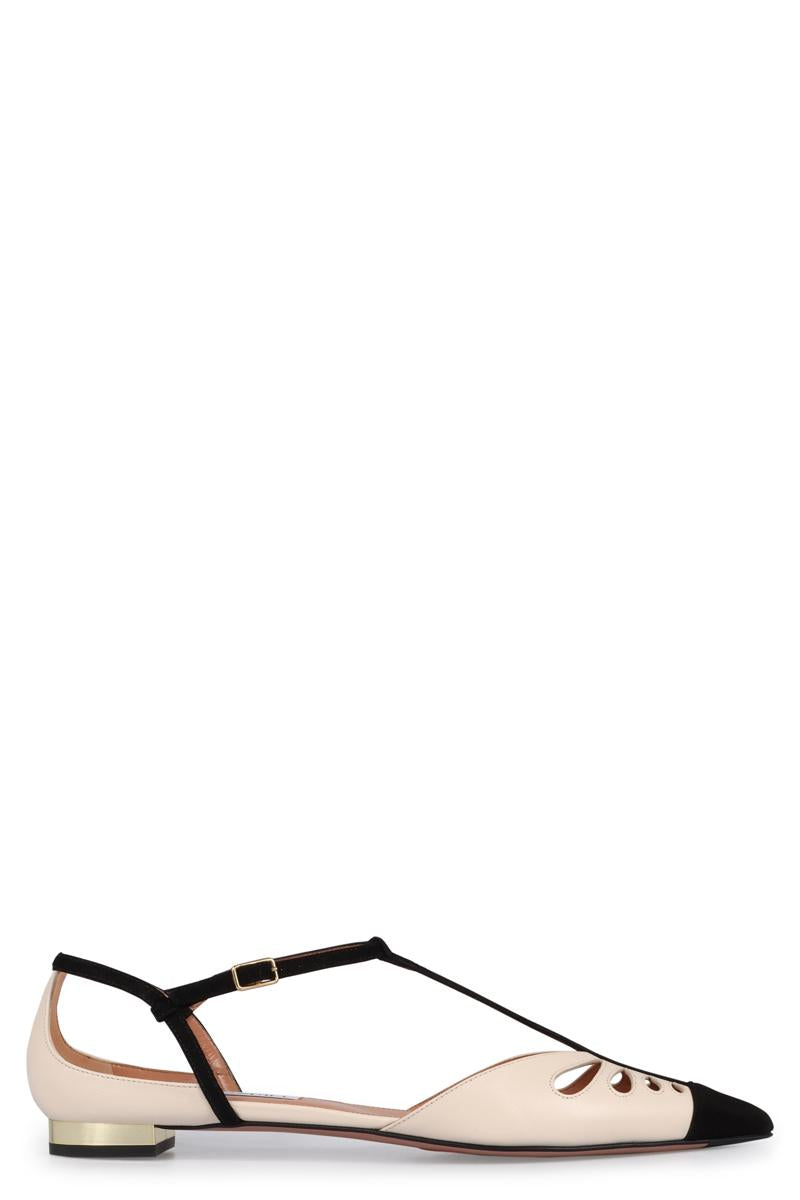 Aquazzura Camille Lederballerinas
