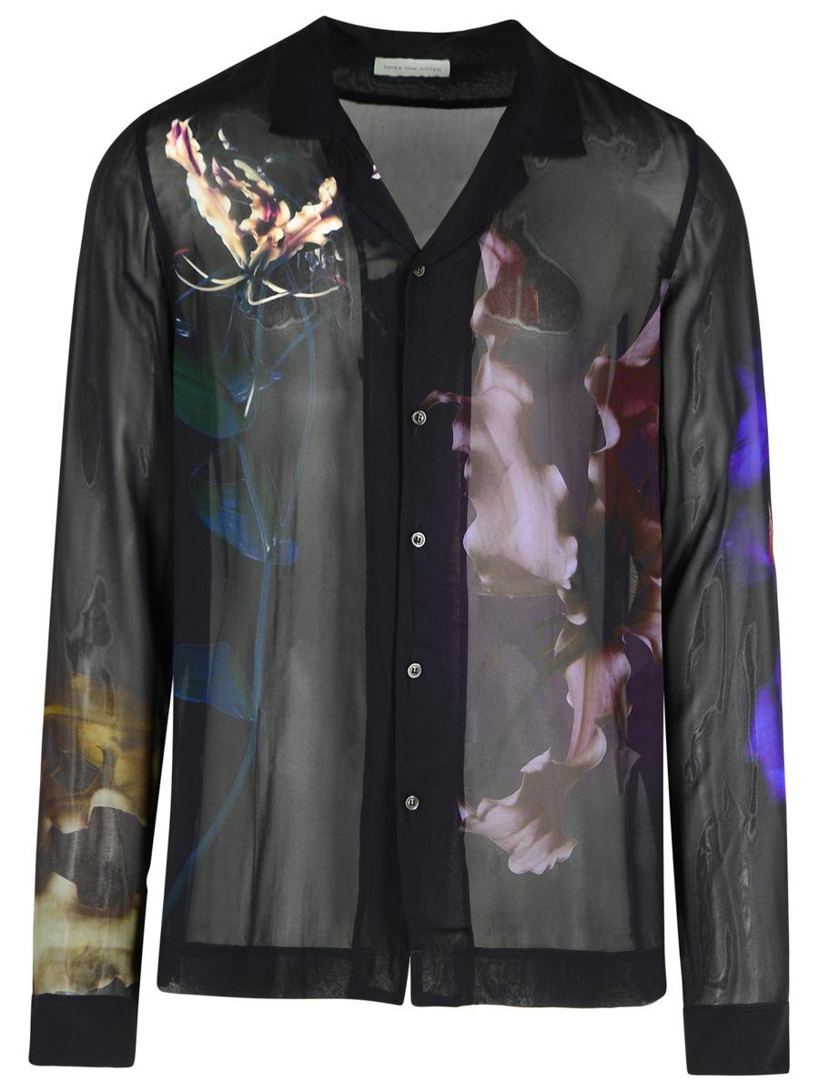 Schwarzes Viskosehemd „Carly“ von Dries Van Noten
