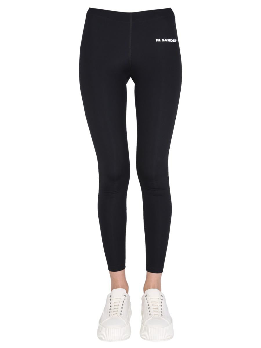 Leggings mit Logo-Print von Jil Sander