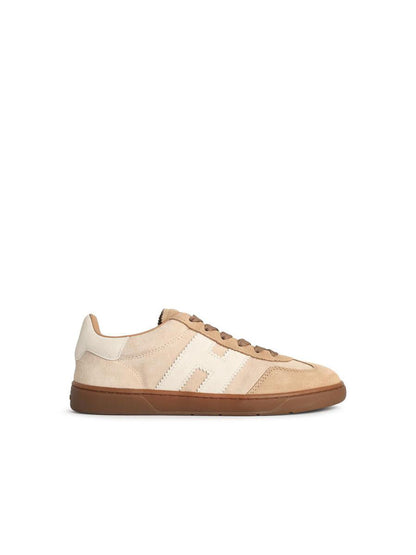 Hogan – Coole, beige Wildleder-Sneaker