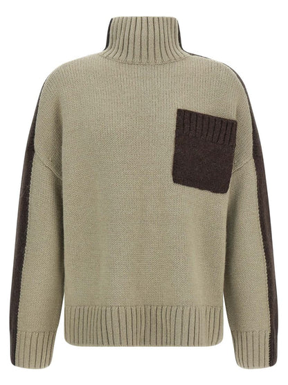 JW Anderson – Pullover mit zweifarbiger aufgesetzter Tasche
