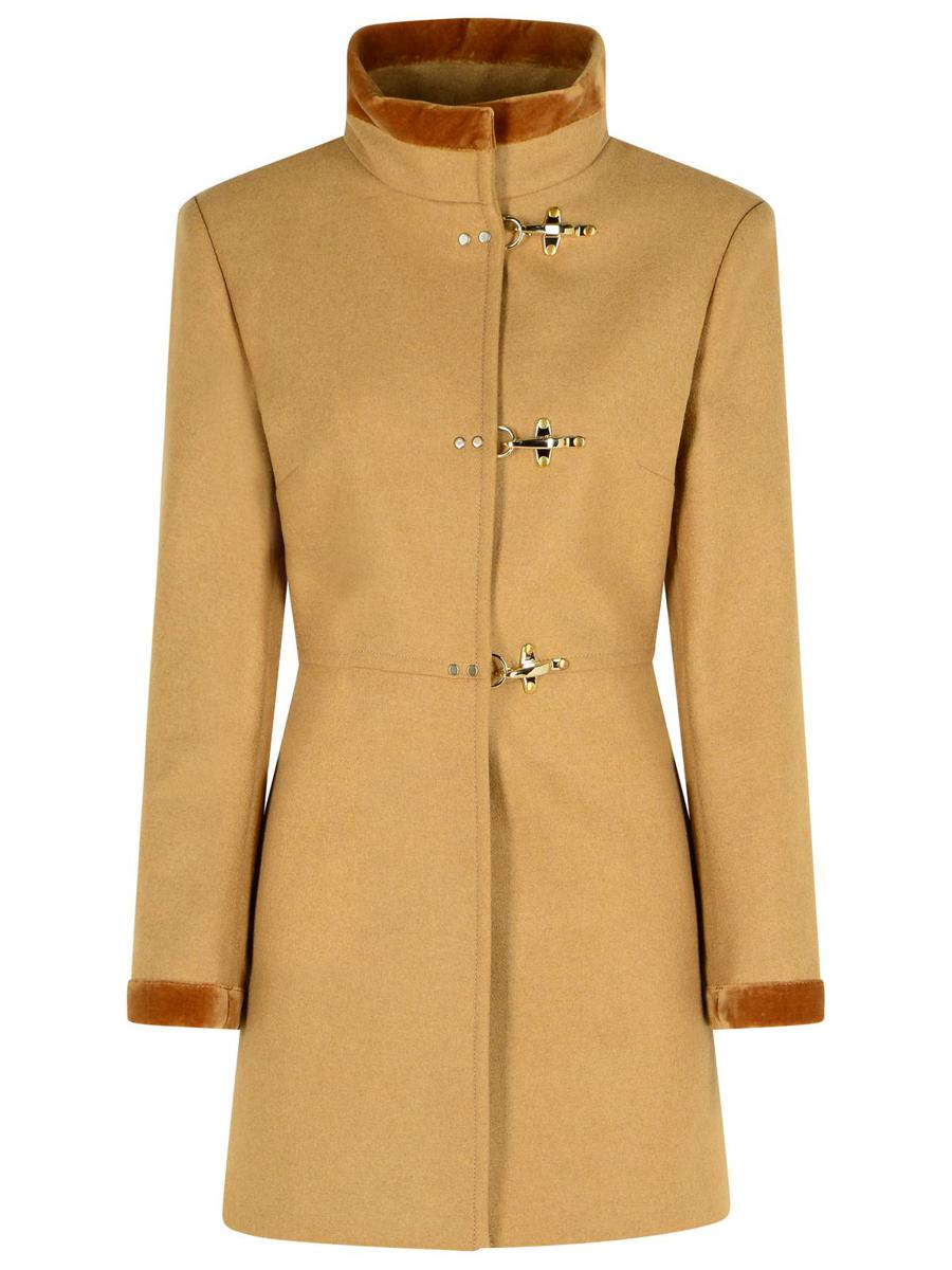 Fay Mantel aus Wollmischung in Beige