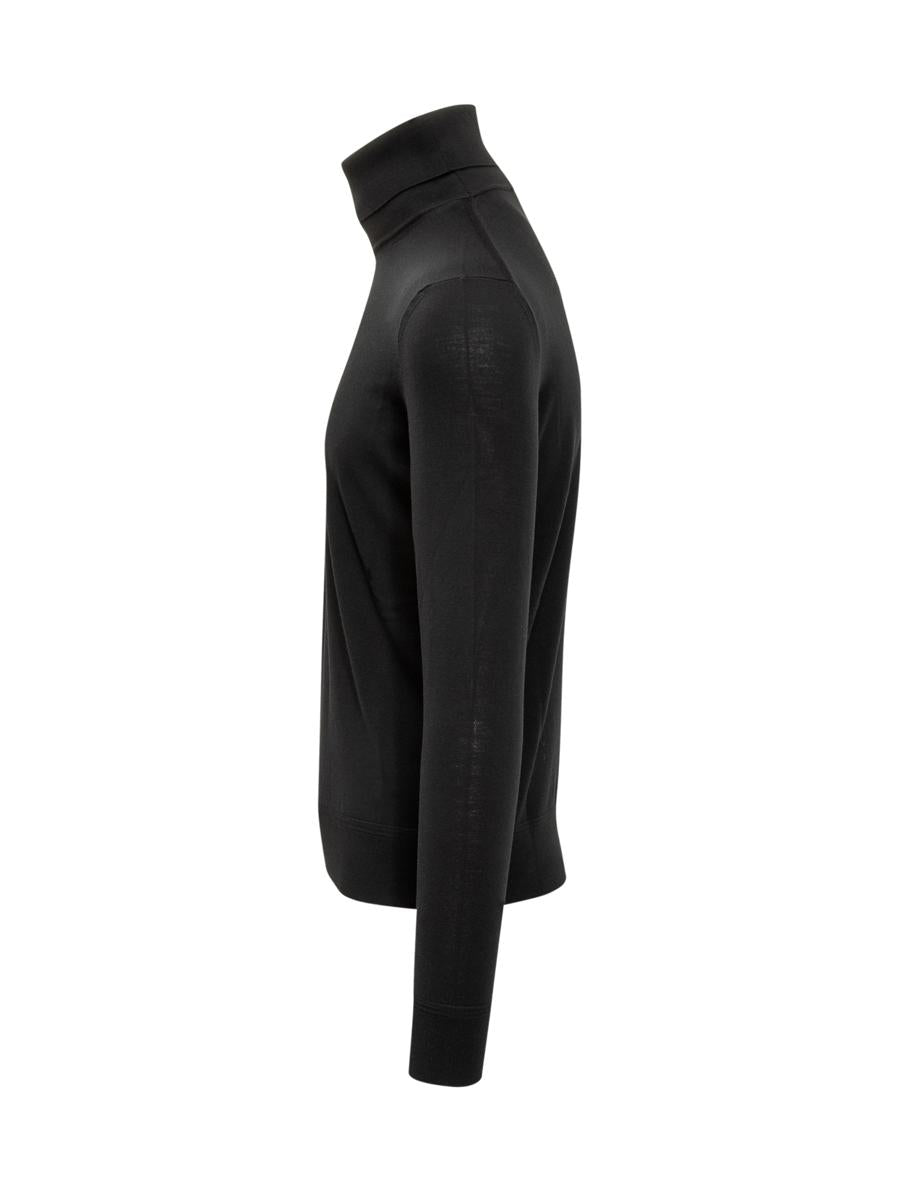 Tom Ford Schwarzer Rollkragenpullover aus Wolle Tom