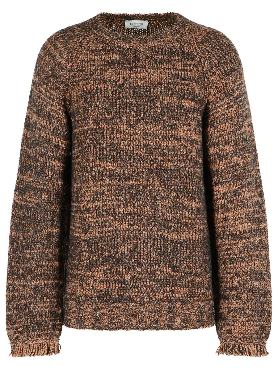 Laneus Pullover aus mehrfarbiger Alpakamischung