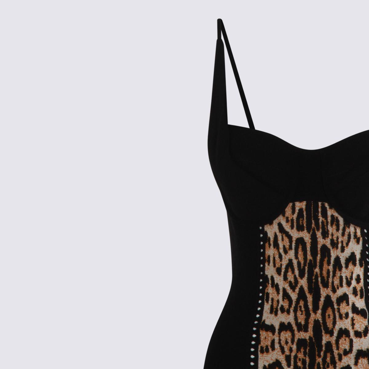 Roberto Cavalli – Schwarzes Viskose-Minikleid