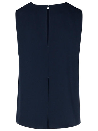 PAROSH Blaue Polyesterbluse
