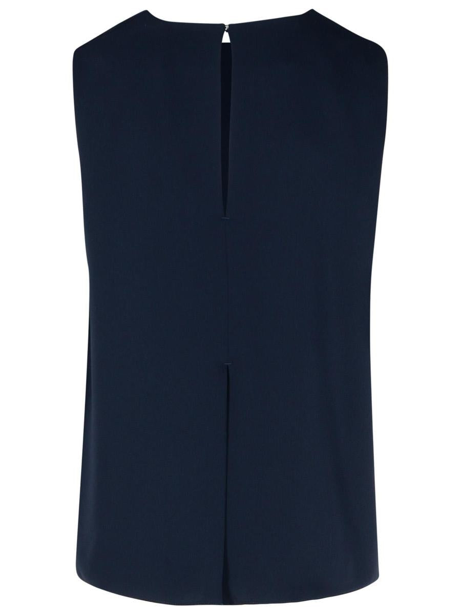 PAROSH Blaue Polyesterbluse