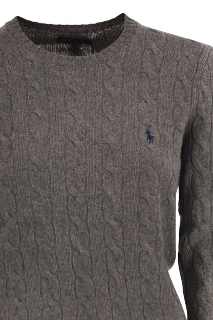 Polo Ralph Lauren – Rundhalspullover aus geflochtener Wolle und Kaschmir