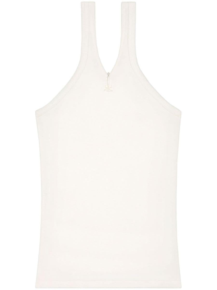 Courrèges Criss Cross Baumwoll-Tanktop