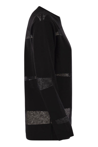Fabiana Filippi Platin-Pullover mit U-Boot-Ausschnitt