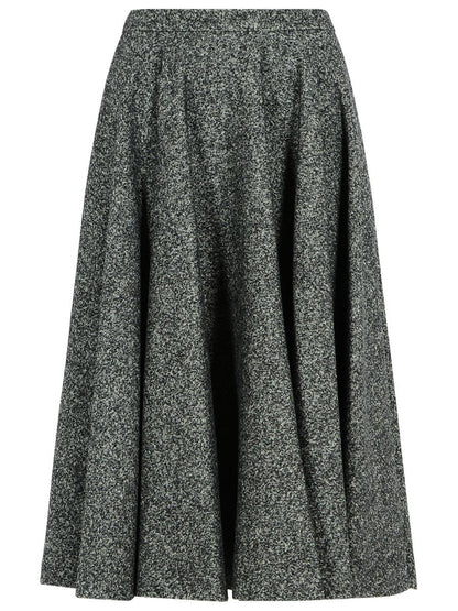 Dolce &amp; Gabbana Zweifarbiger Rock aus Schurwollmischung
