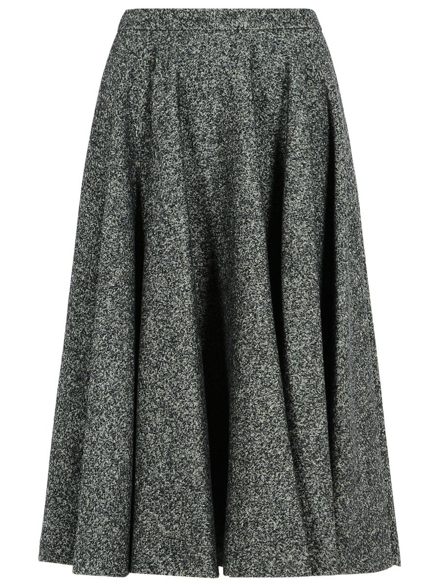 Dolce &amp; Gabbana Zweifarbiger Rock aus Schurwollmischung