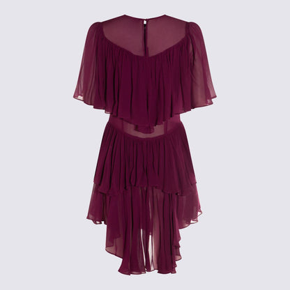 Twinset – Lilafarbenes Minikleid aus Viskose
