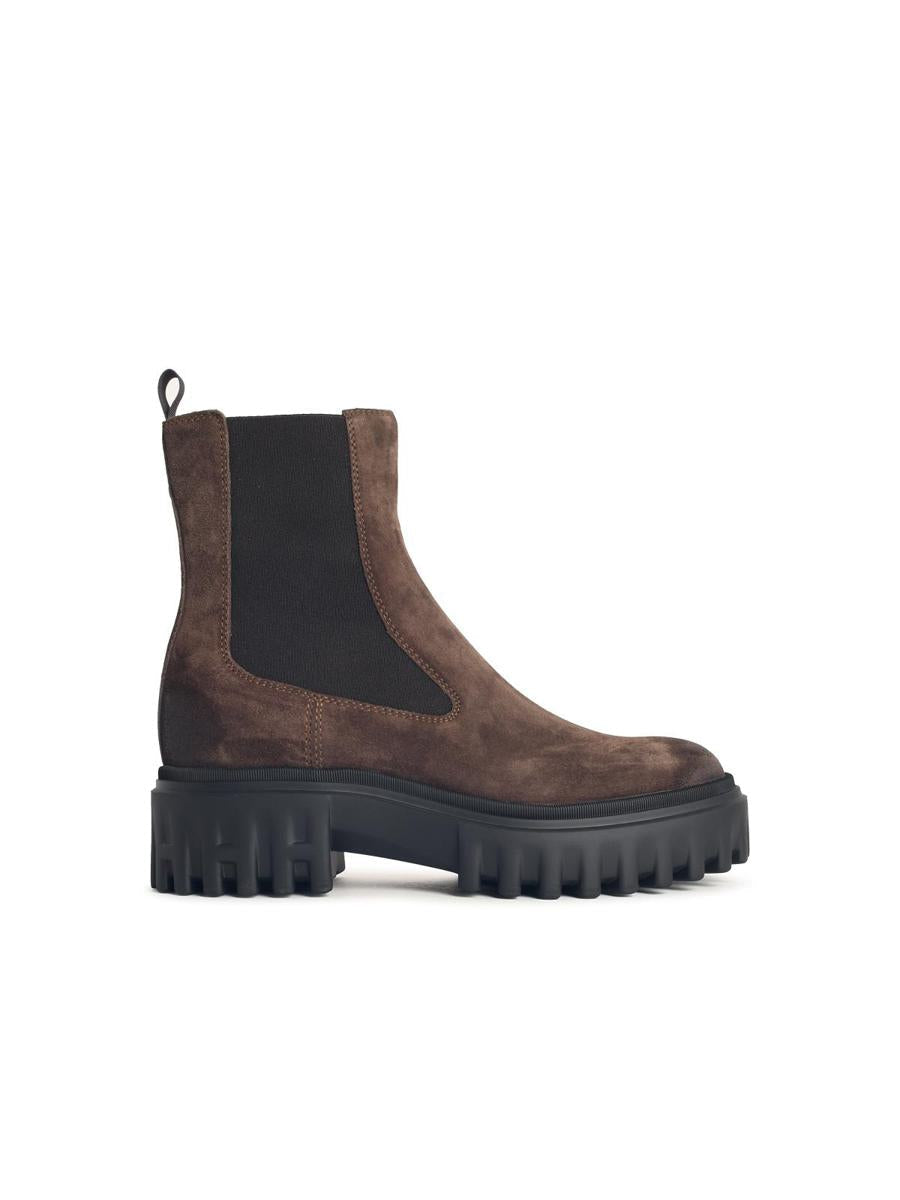 Hogan – Braune Wildlederstiefeletten