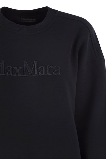 'S Max Mara Monza – Baumwoll-Sweatshirt mit Logo