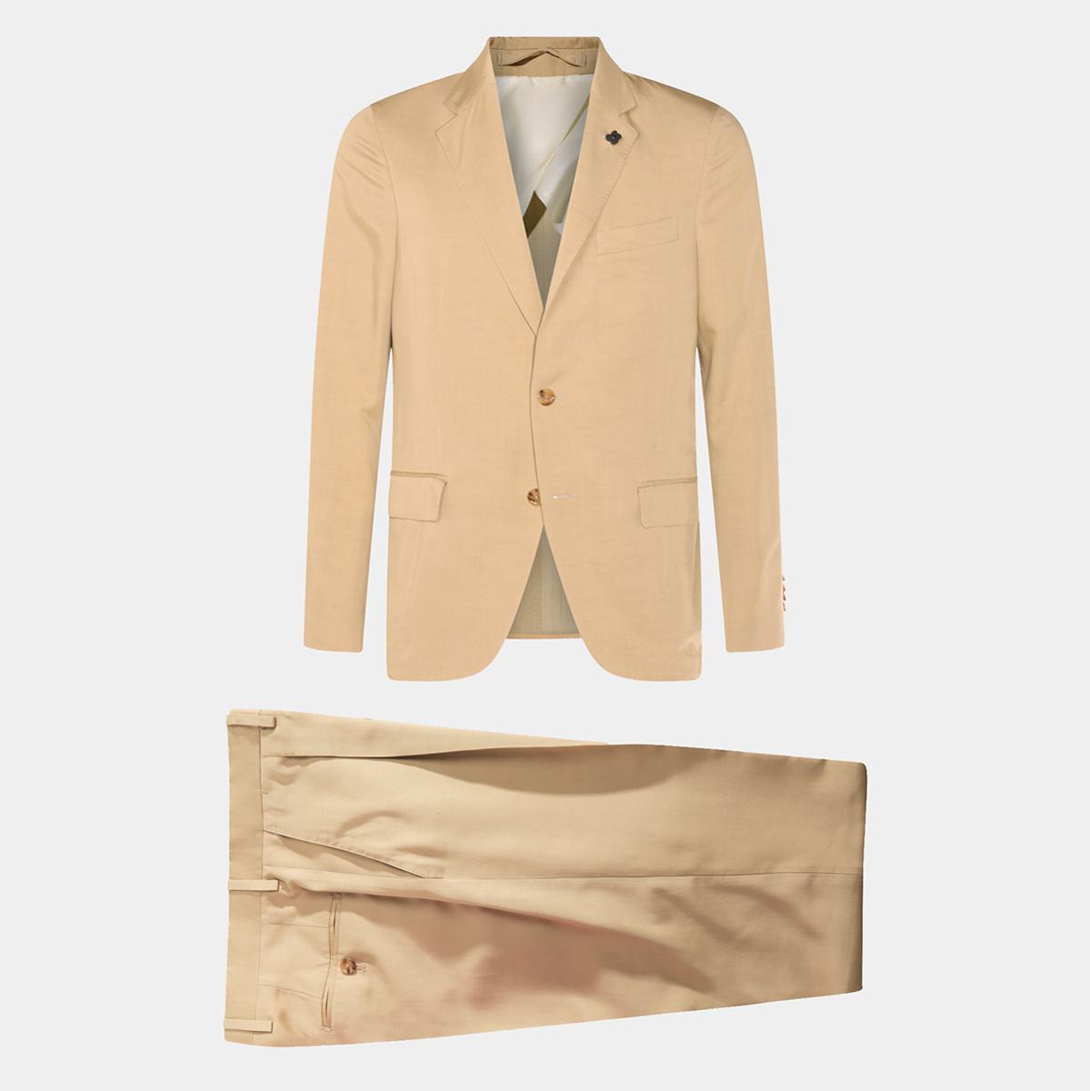 Lardini Beige Viskose Anzüge