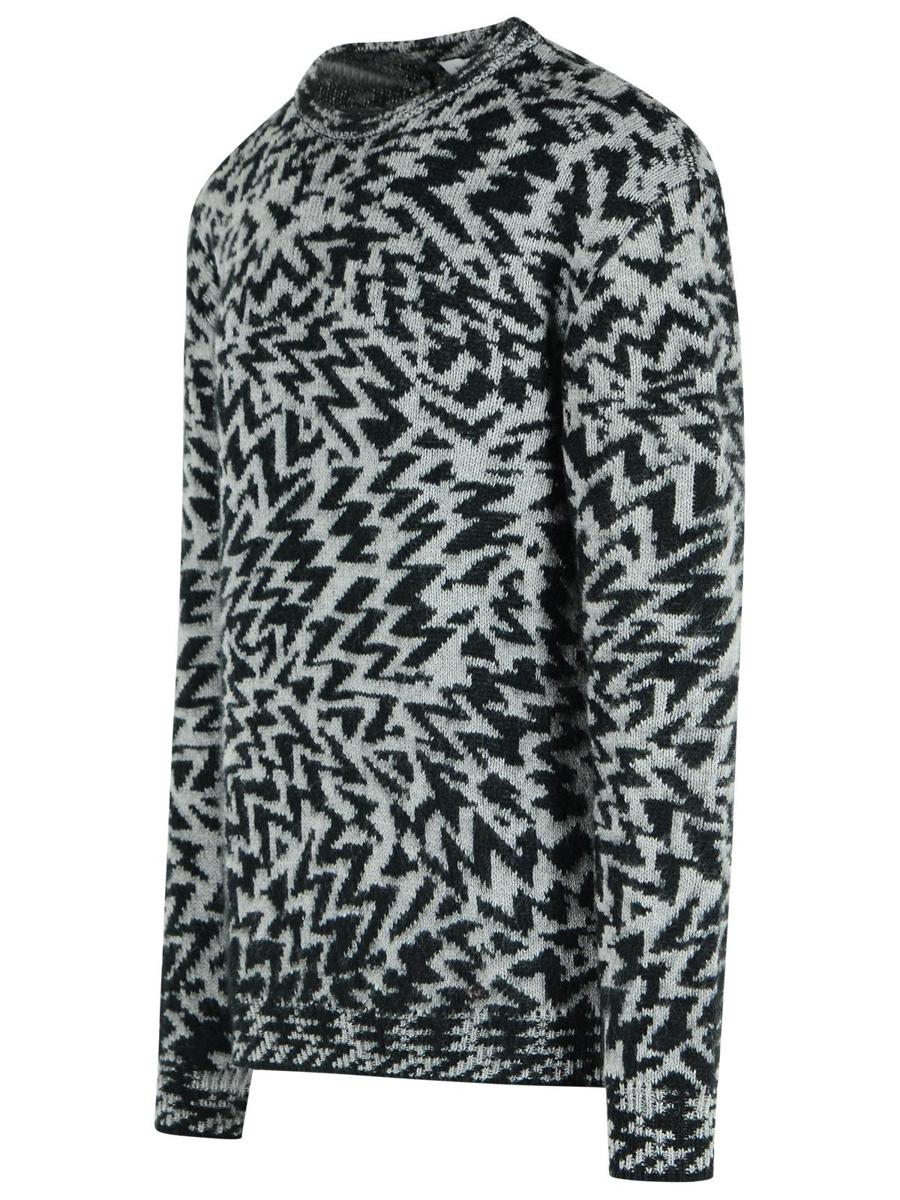Laneus Zweifarbiger Pullover aus Wollmischung